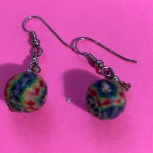 fun colourful earrings